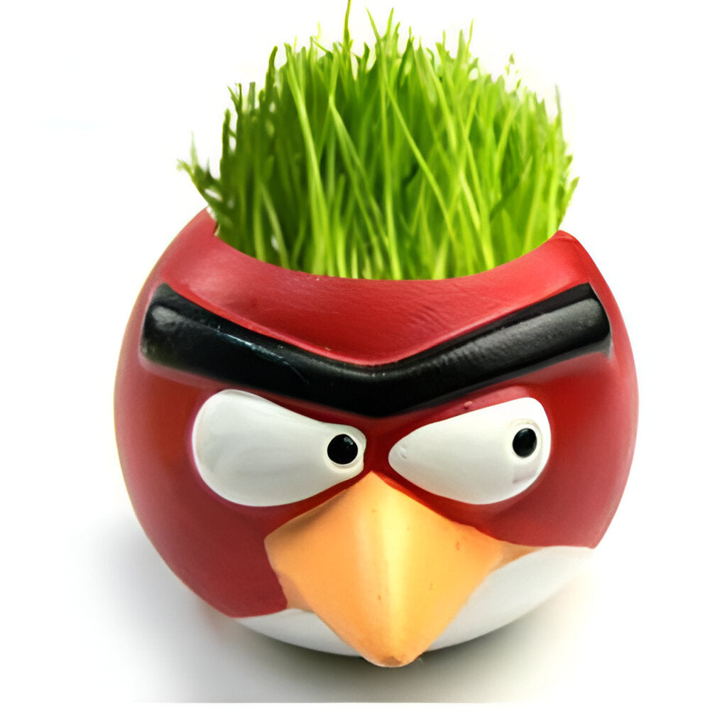 Mini Ceramic Cartoon Bird Planter