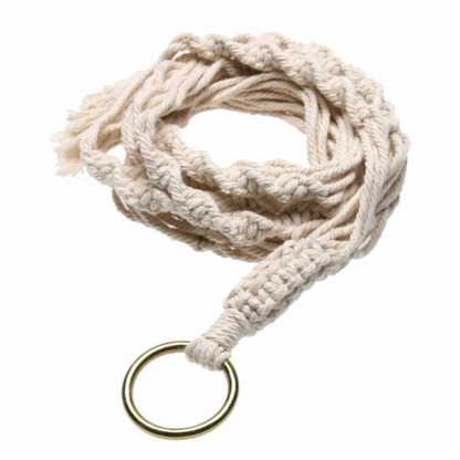Vintage Knotted Green Plant Hanger Basket