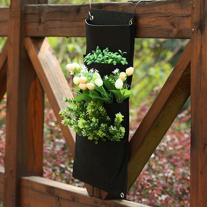 Black Hanging Flower Planting Bag