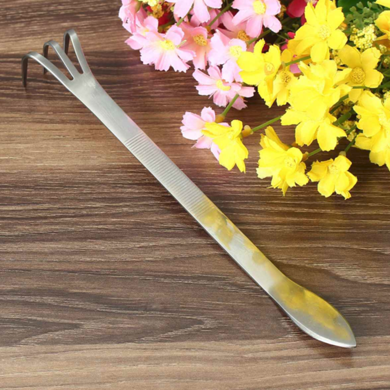 Multi Functional Root Rake And Spatula Stainless Steel Tool