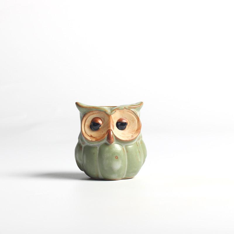 Owl Shaped Ceramic Flower Pot