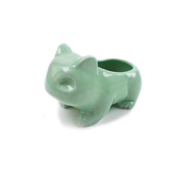 Pokemon Bulbasaur Green And White Ceramic Flowerpot