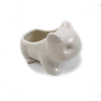 Pokemon Bulbasaur Green And White Ceramic Flowerpot